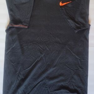 Nike Black and Orange Athletic Shirt